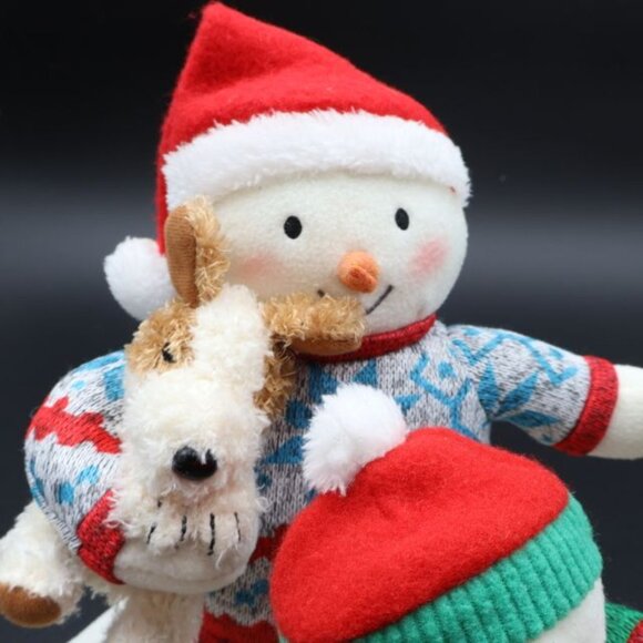 Hallmark Christmas Snowman Animated Musical Cozy Selfie 2020 Dog - Picture 2 of 9